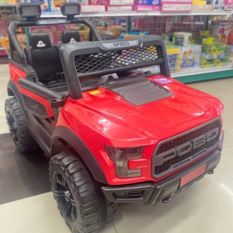 Jeep 4x4 5Motor รถแบตเตอรี่เด็ก แดง